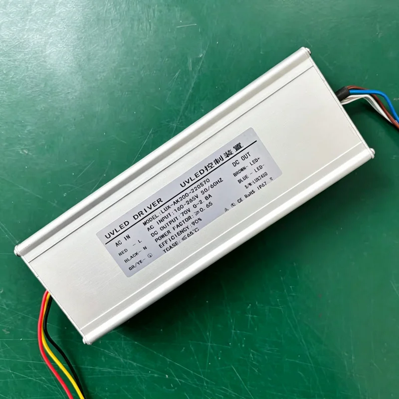 High power UVLED curing lamp chiller water tank 70V 2.8A adjustable UV LED driver power supply