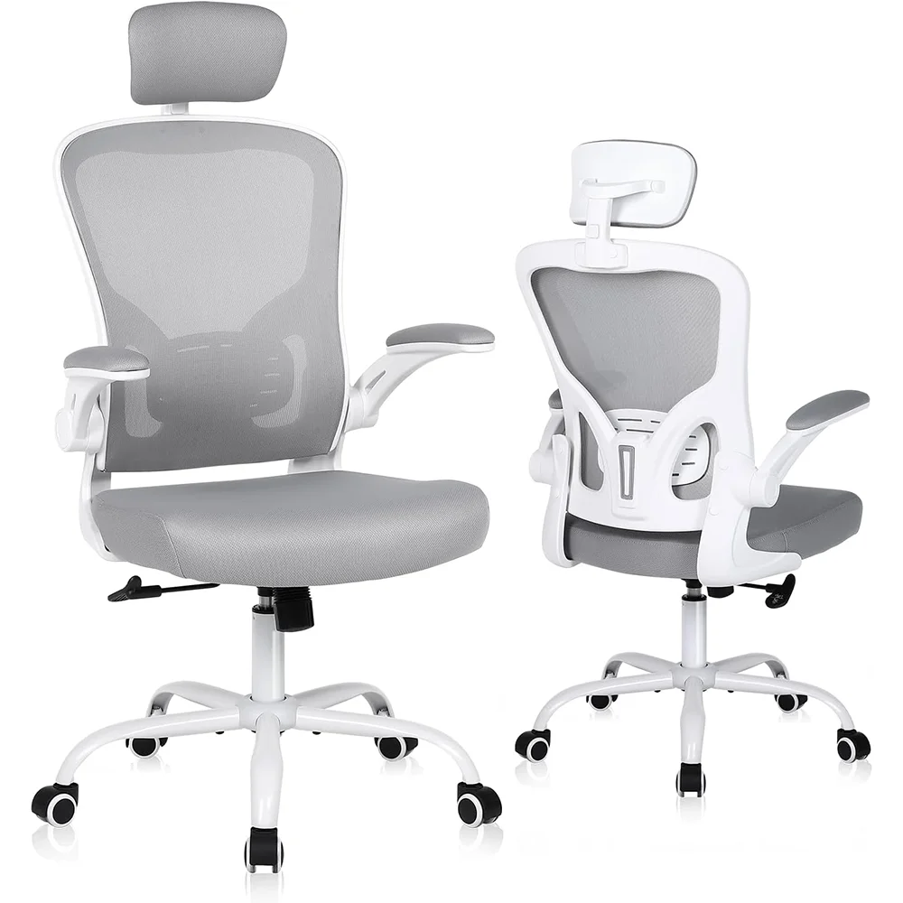 Adjustable Height Executive Rolling Office Chair Breathable Mesh Swivel Computer Chair Lumbar Back Support Task Desk Chair