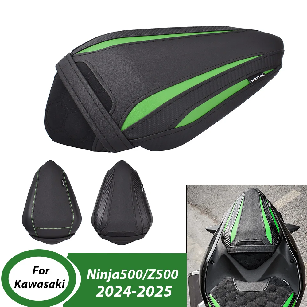 

Ninja500 Z500 Seat Cushions For Kawasaki Ninja 500 Z500 2024 2025 Motorcycle Passenger Solo Rear Seat Cushion Pad Accessorries