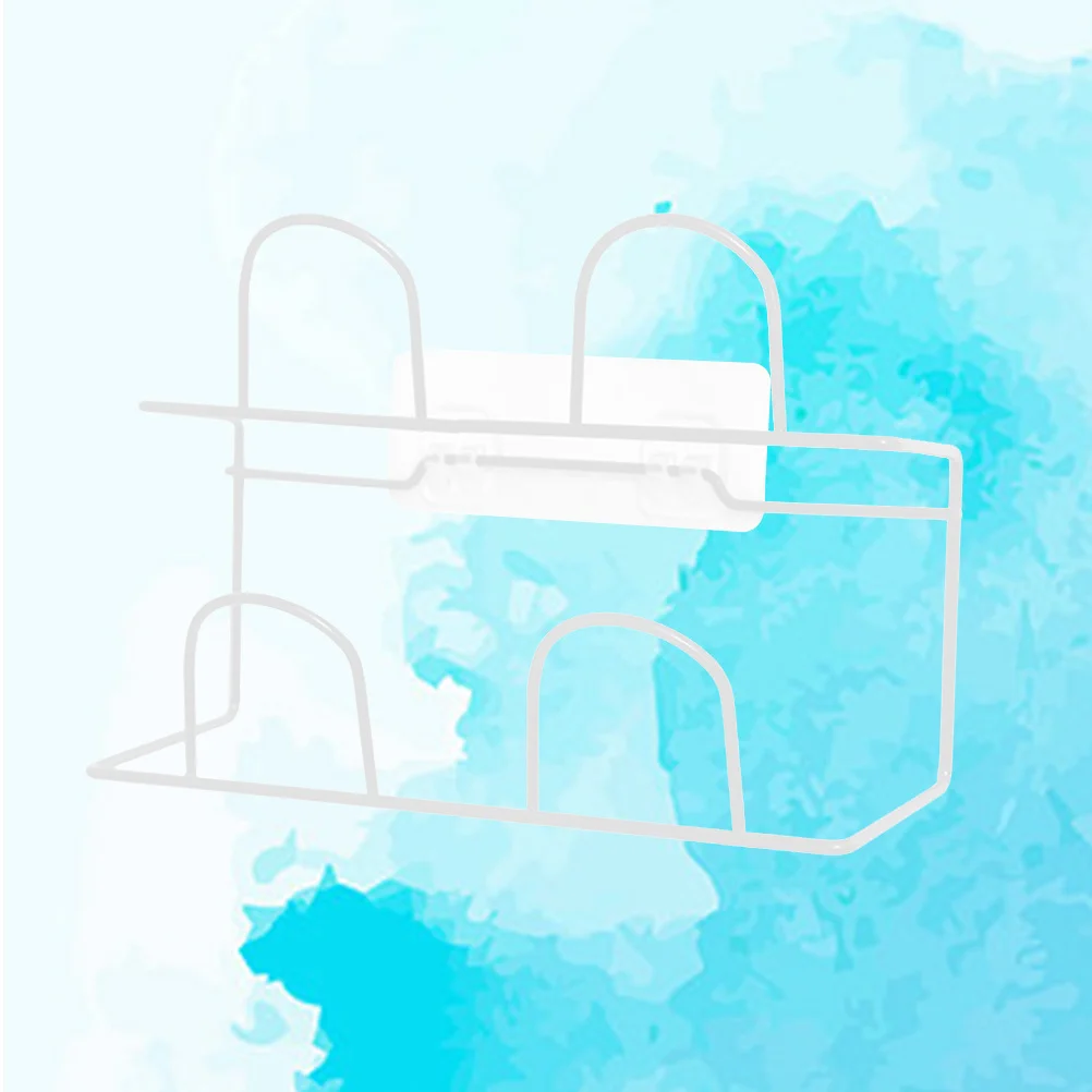 

Double-Layer Wall Mount Shoe Rack Iron Slipper Organizer Heavy Duty Shelf Space-Saving Storage for Bathroom Bedroom Kitchen