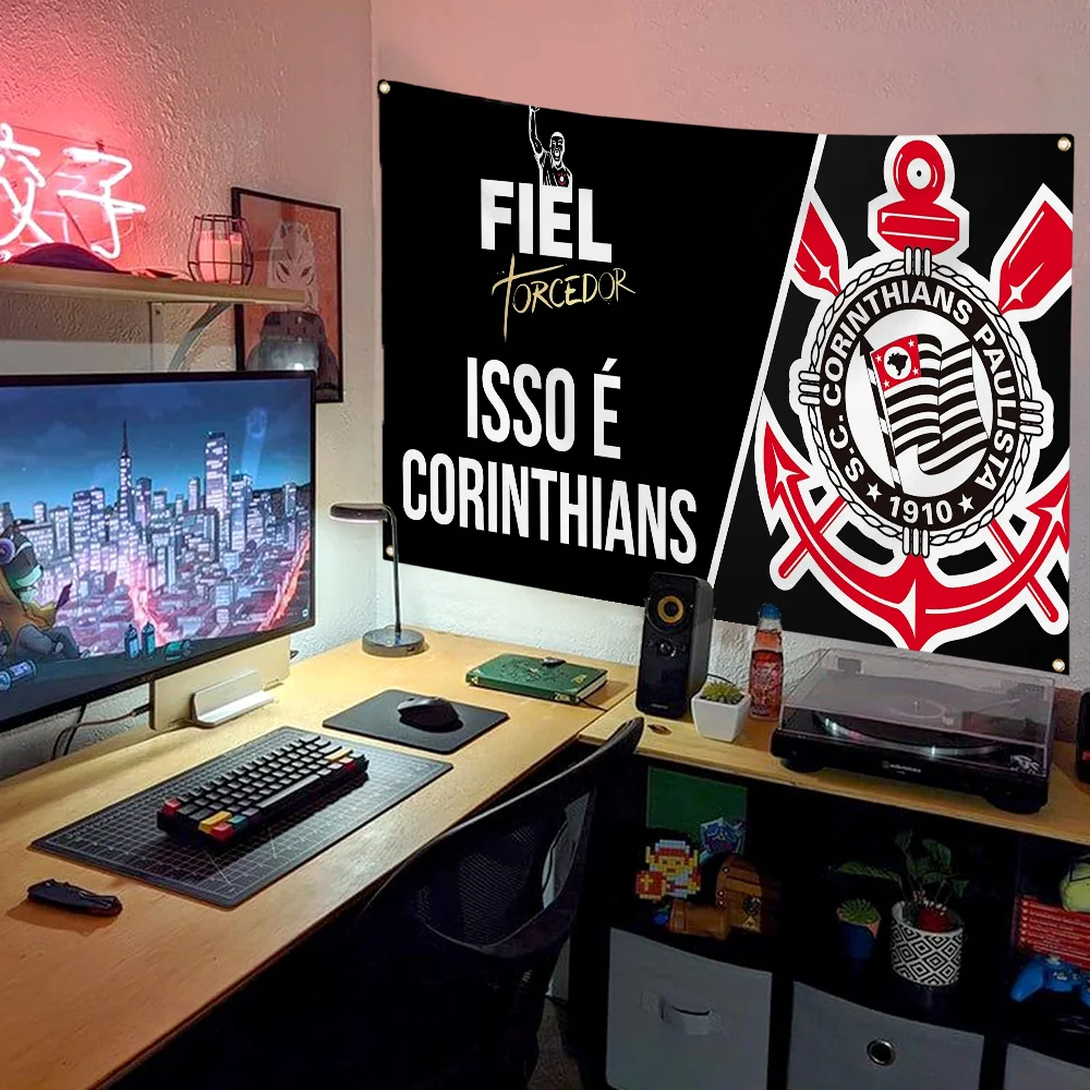 Penetration Corinthians Workshop Flags for Rooms Wall Flag to Hang Outdoor Decorations Flaga Advertising Funny Flags and Banners