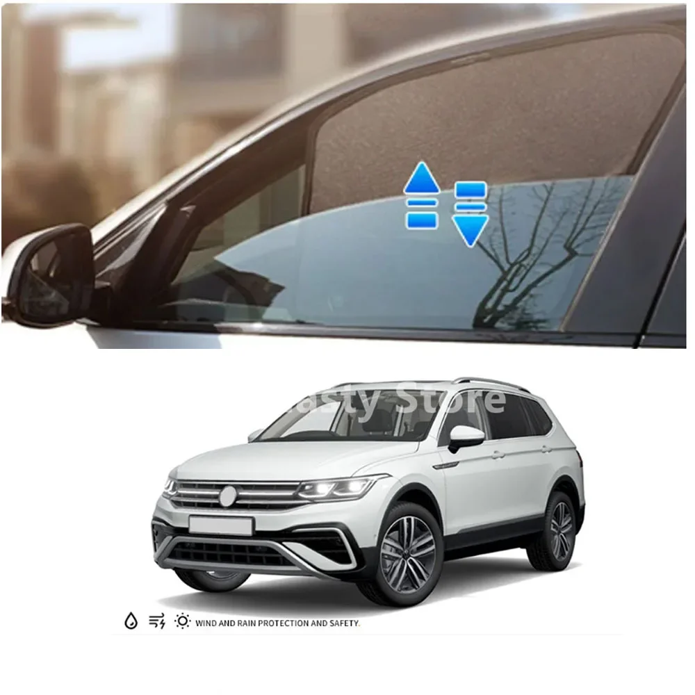 Parasol magnético para ventana delantera y trasera, adecuado para VW Tiguan L 2017-2023