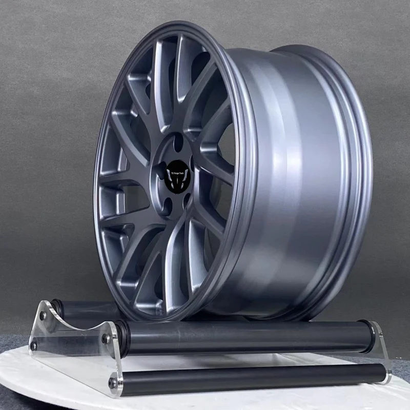Customized Lightweight Aluminum Alloy 6061-T6  Rims 18 19 20 21 22 Inch Matte Gunmetal Coating Aluminum Forged Wheels
