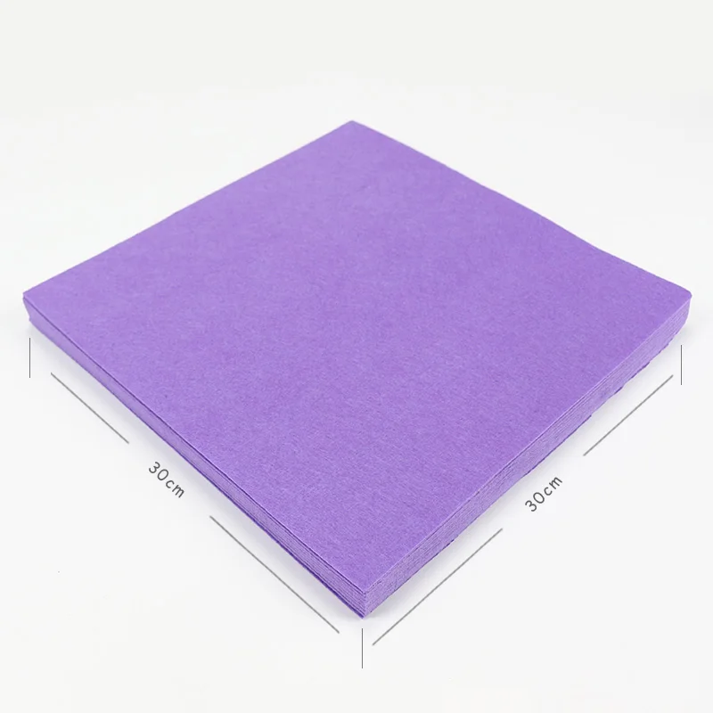 Violet Purple Color DIY Felt Sheet 30X30CM Needlework Pure Color Cloth Sewing Fabric DIY Felt Craft For Festival Home Decoration