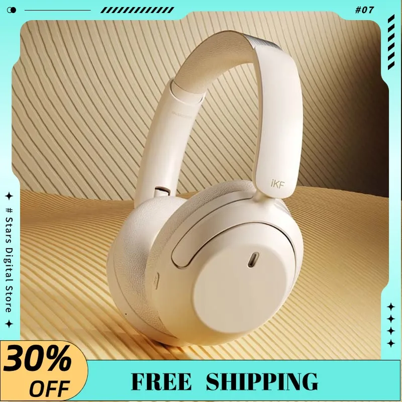 

IKF T3 Wireless Bluetooth Headphones with Microphone Head Mounted ANC Automatic Noise Reduction HIFI Comfortable To Wear Headset