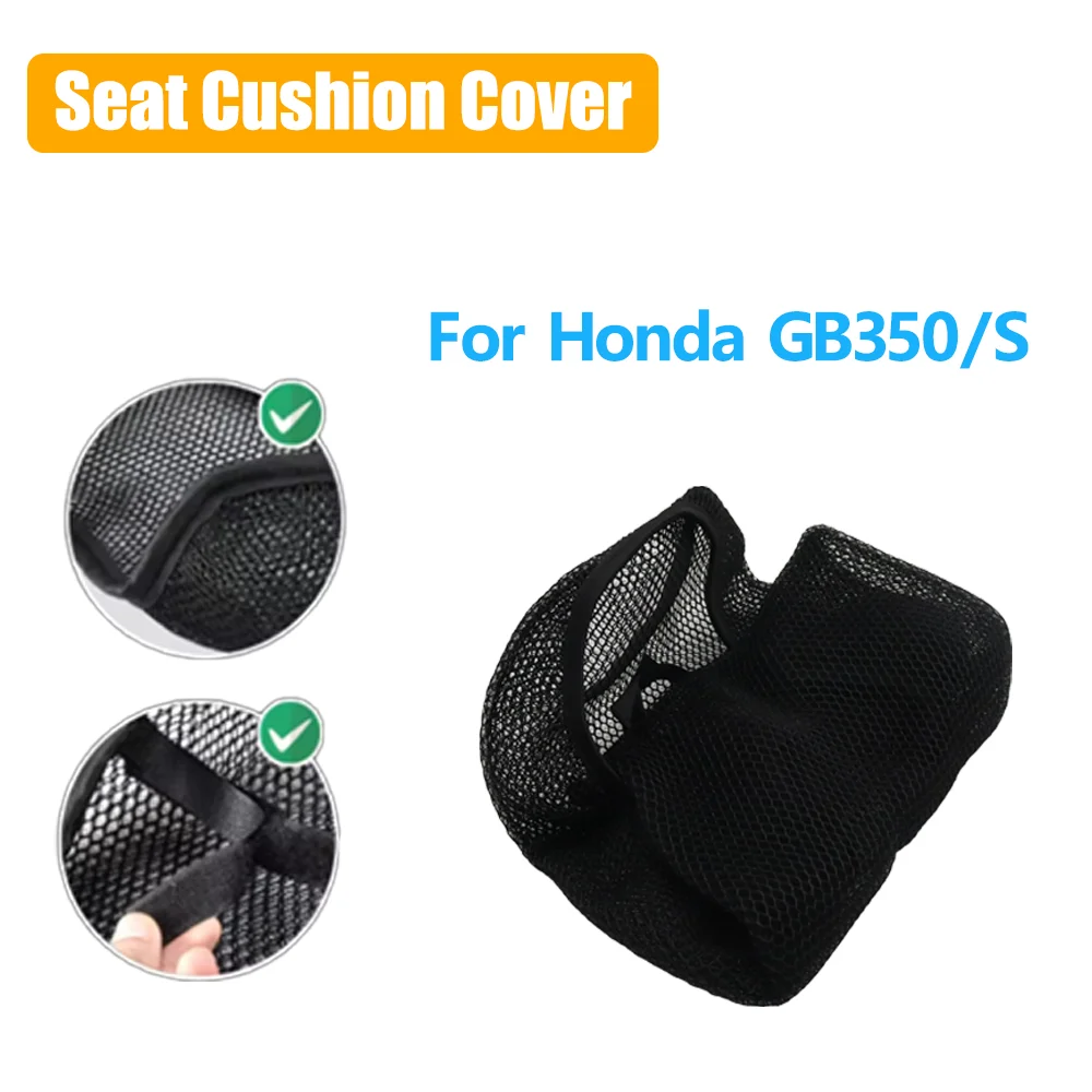 

For Honda GB350 CB 350 S GB350S Motorcycle 3D Mesh fabric Cushion Breathable Waterproof Protection Seat Cover