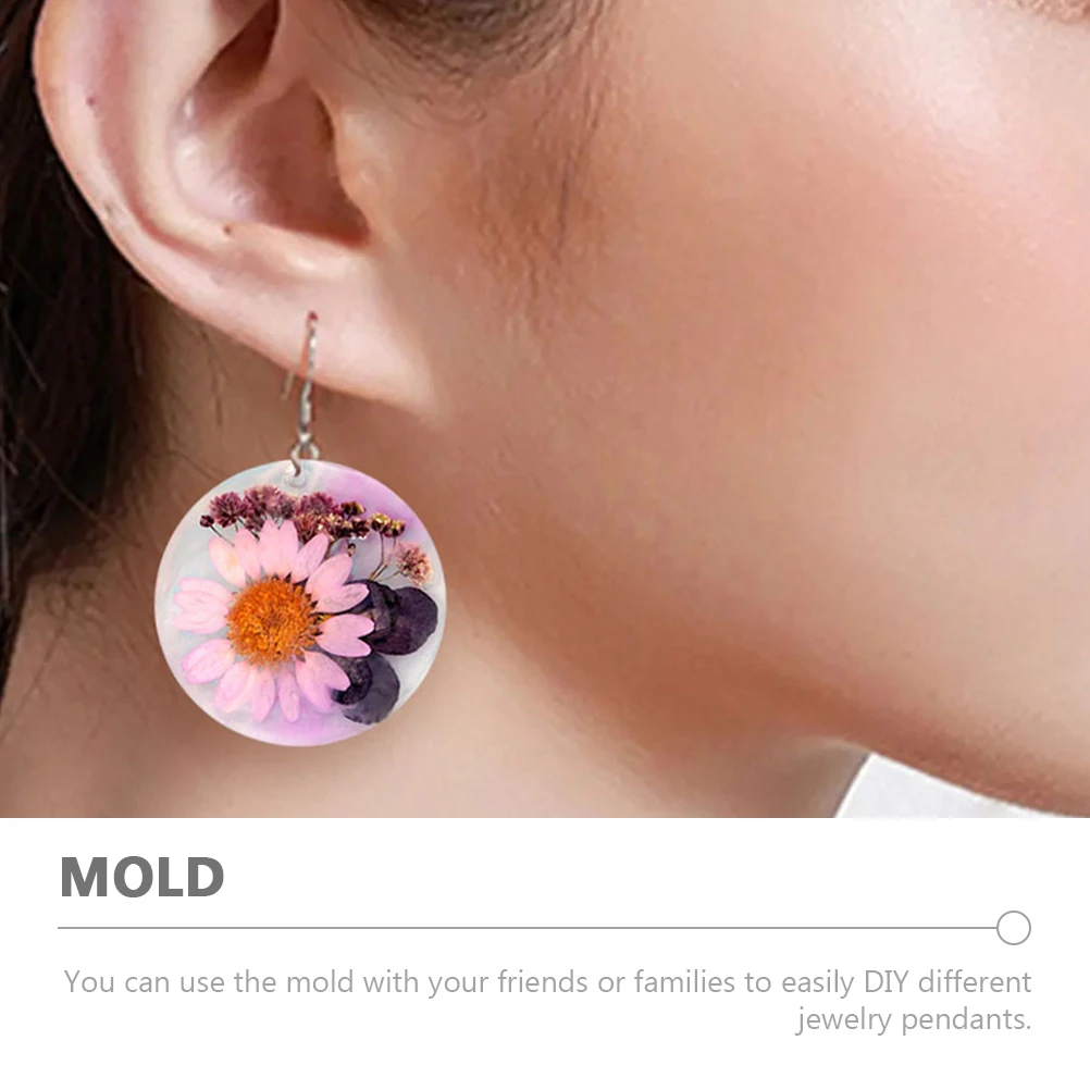 

6pcs Silicone Jewelry Molds Crystal Epoxy Resin Pendant Earring Making Supplies DIY Craft Triangle Round Hexagon