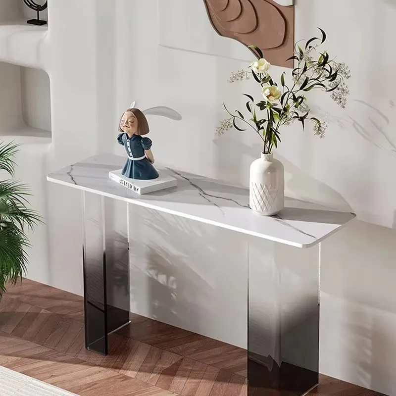 

Modern Minimalist Foot Cabinet Entrance Desk Acrylic Narrow Cabinet Living Room White Woonkamerkasten Furniture For Home