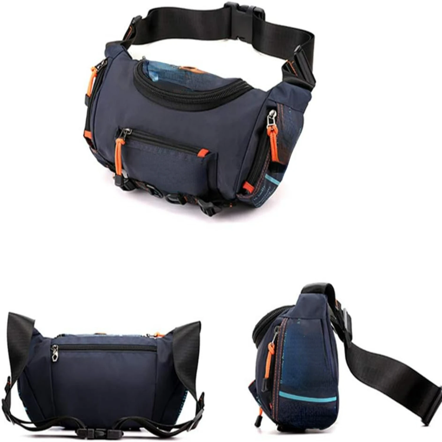 Comfortable, Stylish, and Durable Lightweight Men's Running Waist Bag with Adjustable Shoulder and Chest Straps - Versatile Cros