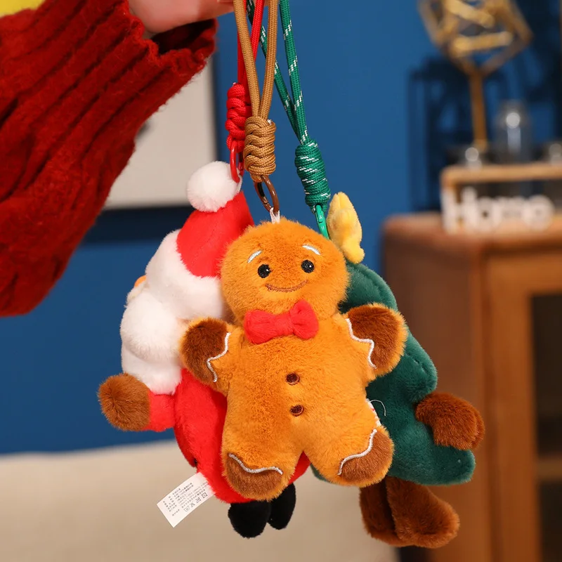 عيد الميلاد سلسلة الدمى الزنجبيل رجل دمية شجرة ثلج لعبة هدية مربع هدية لينة للأطفال صديق #3