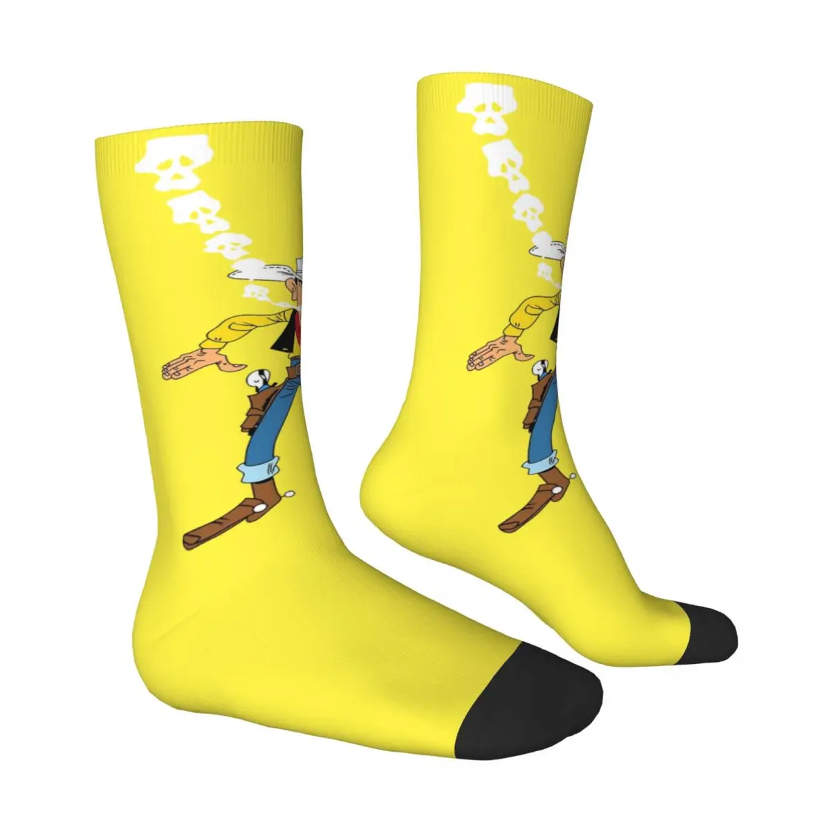 Medias Lucky Luke Pareja eres lista Calcetines Calcetines góticos de alta calidad Calcetines de diseño antideslizantes para correr en invierno Regalo de cumpleaños