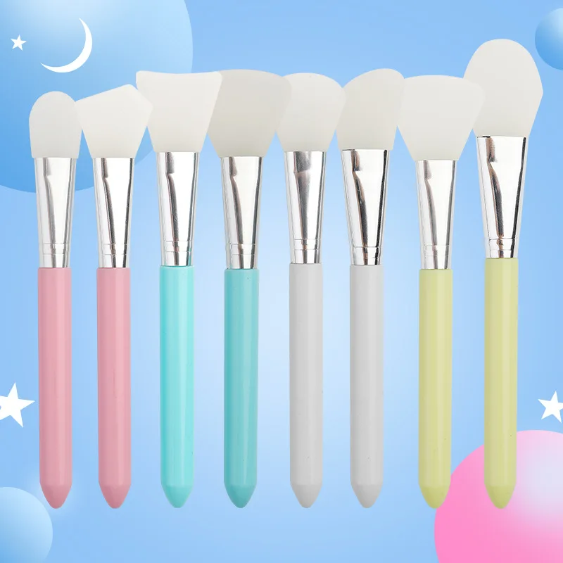 Silicone Facial Mask Brush Soft Silicone Tip Reusable Mud Mask Applicator DIY Home Facial Skin Care Beauty Tools