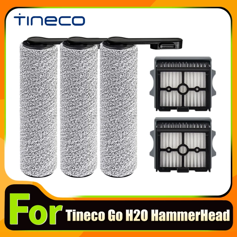 Accessories for Tineco GO H20 HammerHead Cordless Floor Washer Brush Roller Hepa Filter Water Tank Replacement Spare Parts