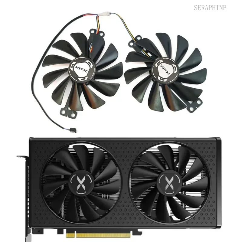 NEW 1LOT FDC10U12S9-C FY09010M12LPA RX 6600 XT GPU Fan for XFX RX 6600 6600XT 8GB SWFT Speedster 210 Core Video Card Cooling Fan