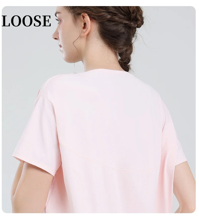 Спортивный жилет, женский свободный чехол, тонкий топ для йоги, футболка, летняя тонкая тренировочная футболка для фитнеса с коротким рукавом