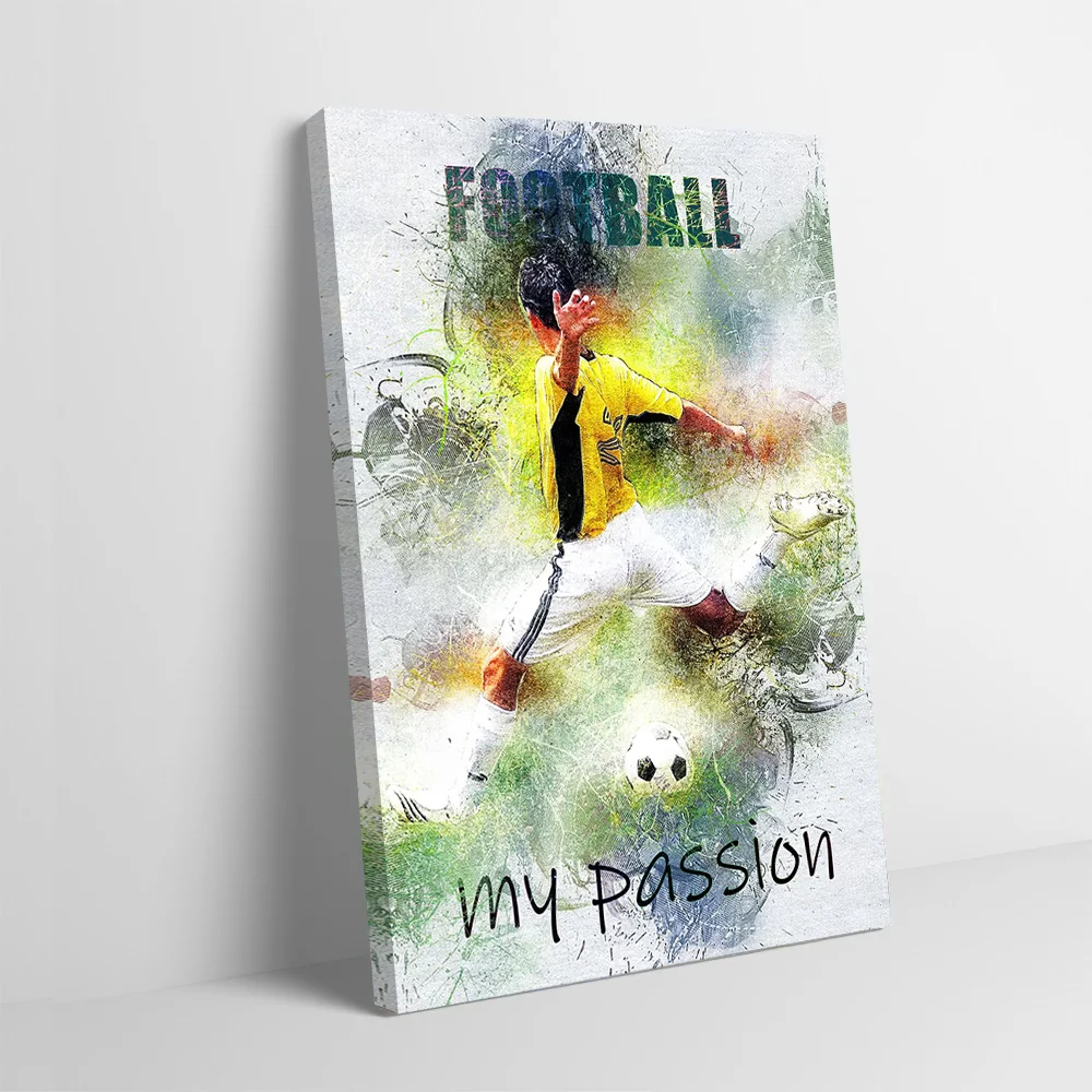 Football Printing Poster Customizable Pictures Wall Art Canvas Painting Gift for Gaming Room Decoration Home Interior Paintings