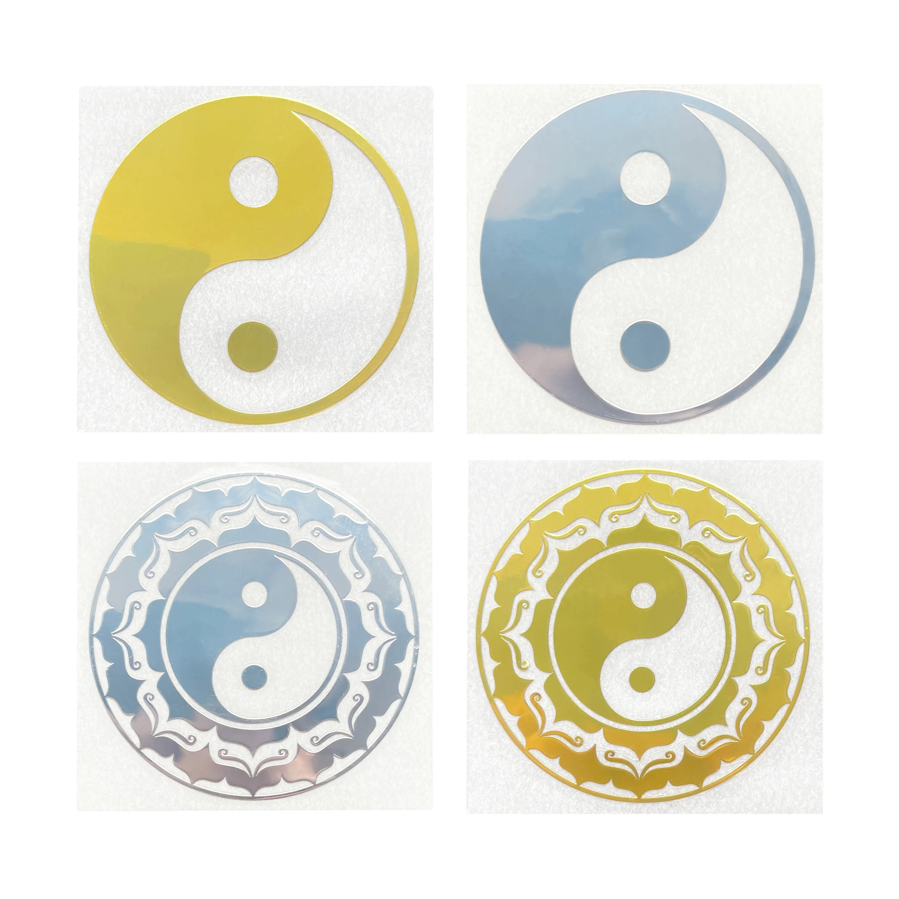 Five elements Yin and Yang Tai Chi Eight diagrams pattern metal stickers mobile phone stickers laptop car stickers decoration