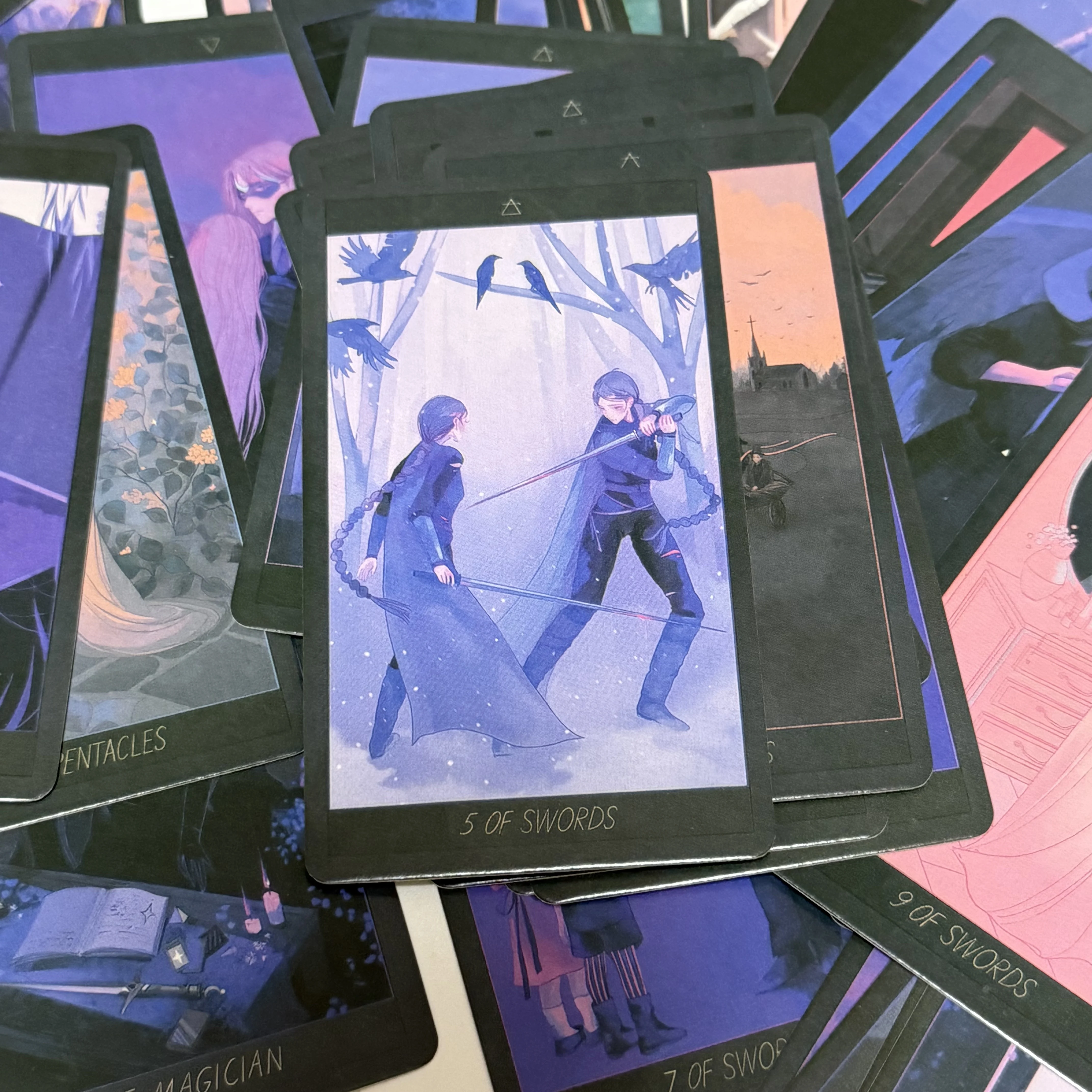 78pcs Honey & Lavender Tarot Deck Blends A Dreamy Aesthetic with Profound Mystical Symbolism Ethereal Fantasy Art