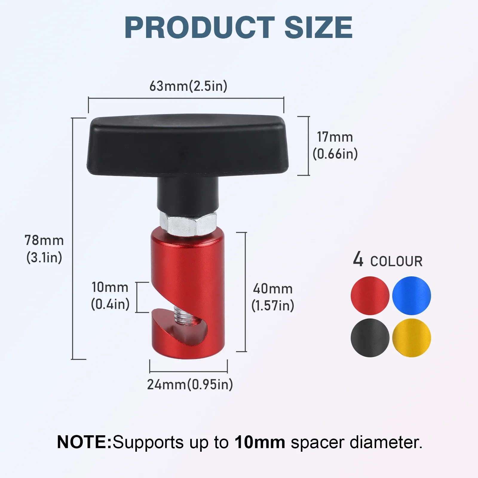 

Air Pressure Anti-Slip Engine Cover Lifting Support Rod Fixing Clamp Lift Support Clamp Car Tool Aluminum Car Hood Holder Trunk