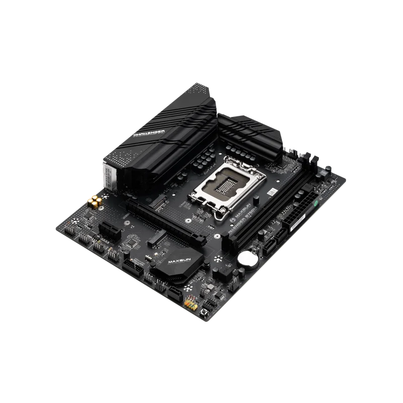 Maxsun-B760M D4 Motherboard, LGA 1700 Suporte, Intel Core i3, i5, i7, i9, Dual Channel, Memória DDR4, Desktop Gaming