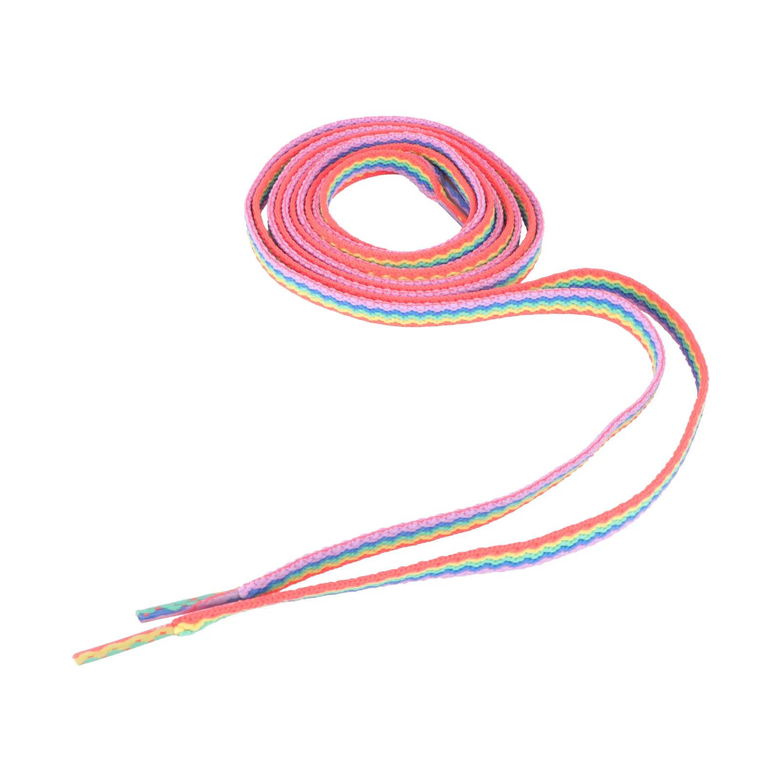 

1Pair 3D Rainbow Shoelace Flat Shoe Strings for Sneakers Sports Shoes Drawstrings Hair Ties Unique Vibrant Shoelaces