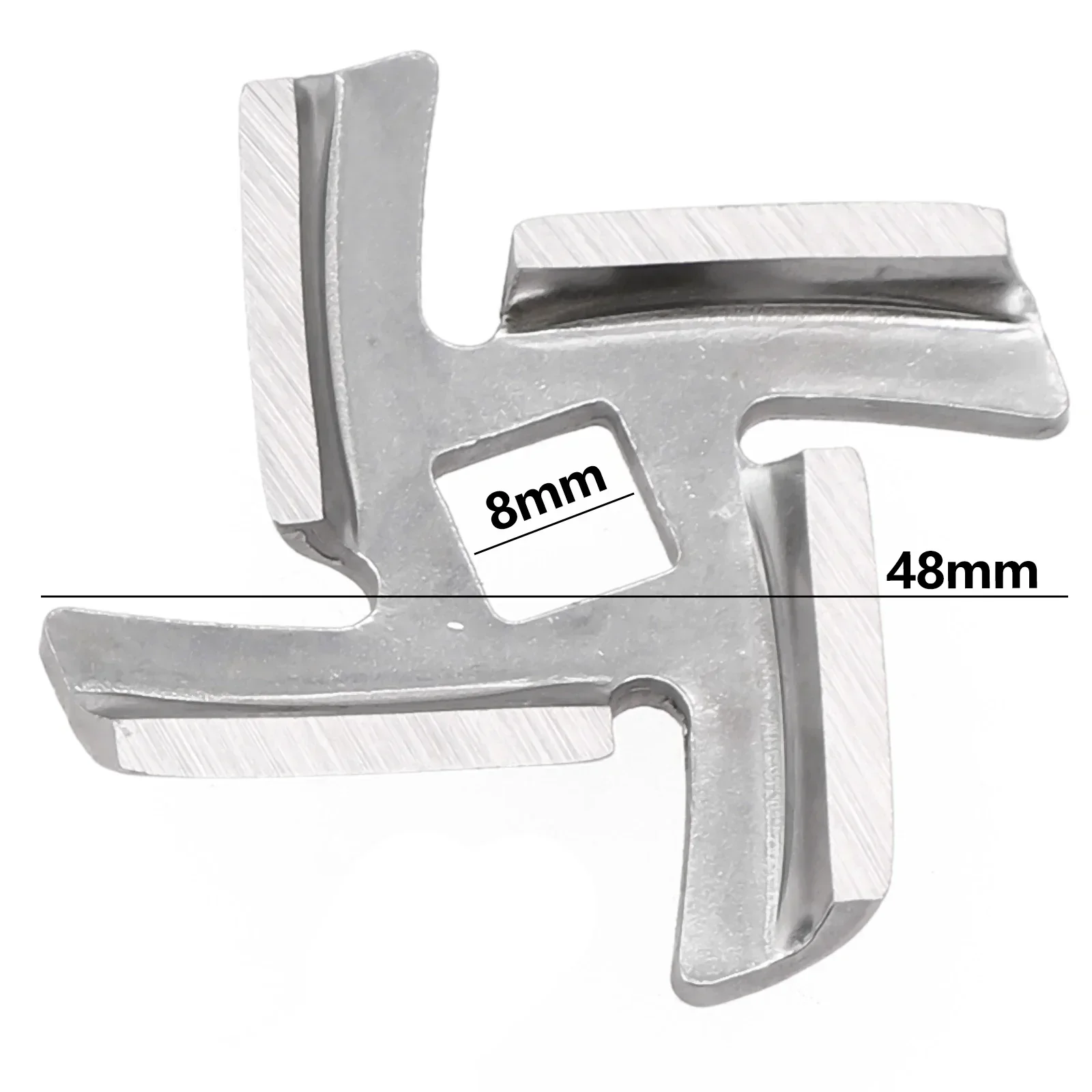 1/3pcs Vleesmolen Blade Roestvrij Blade 8mm Boring 55mm Blade Voor MGB Serie Vleesmolen keuken Apparatuur Accessoires