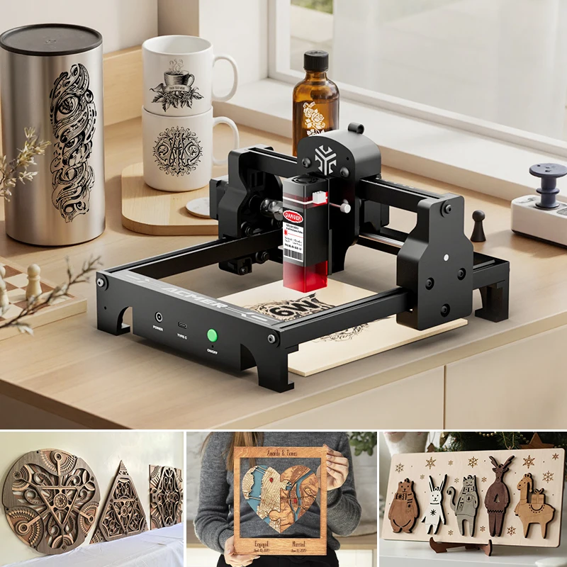 

ACMER S1 Laser Engraving Machine 2.5/3.5w Laser Engraving Machine Cutting Machine Diy Engraving Area 130 *130mm Couples Gift