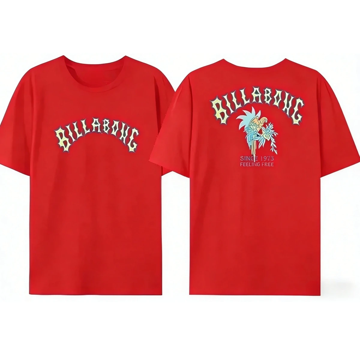 Pop Summer Men's Billa 2026 Bong English Printed T-shirt Cotton Double-sided High-quality Casual T-shirt Clothing Graphic
