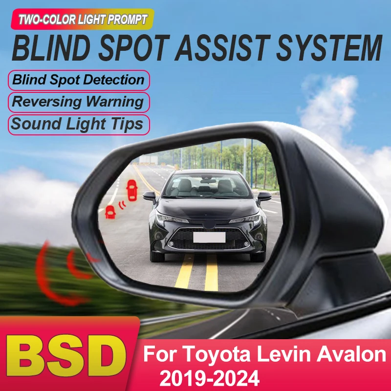 Car Rear Mirror Blind Spot Detection System BSD BSA BSM Radar Change Lane Aided Sensor For Toyota Levin Avalon 2019 to 2024