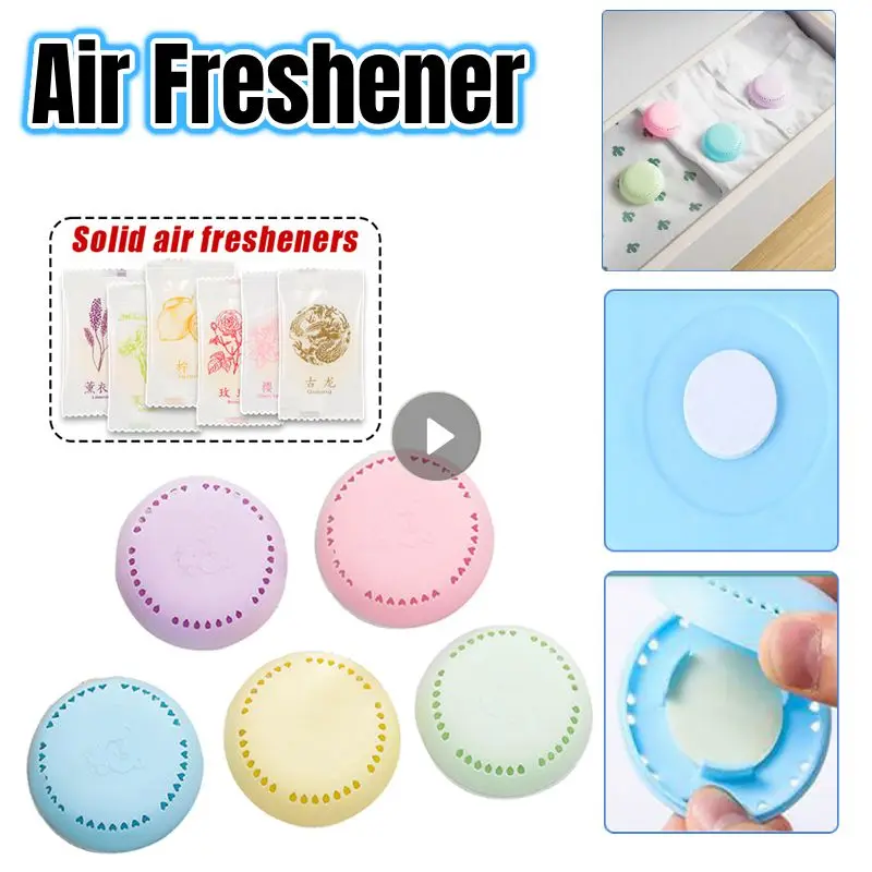 אוויר מוצק מרענן טואלט ארומתרפיה ניחוח מתמשך דאודורנט חדר שינה חדר שירותים לרכב בית עגול טרי