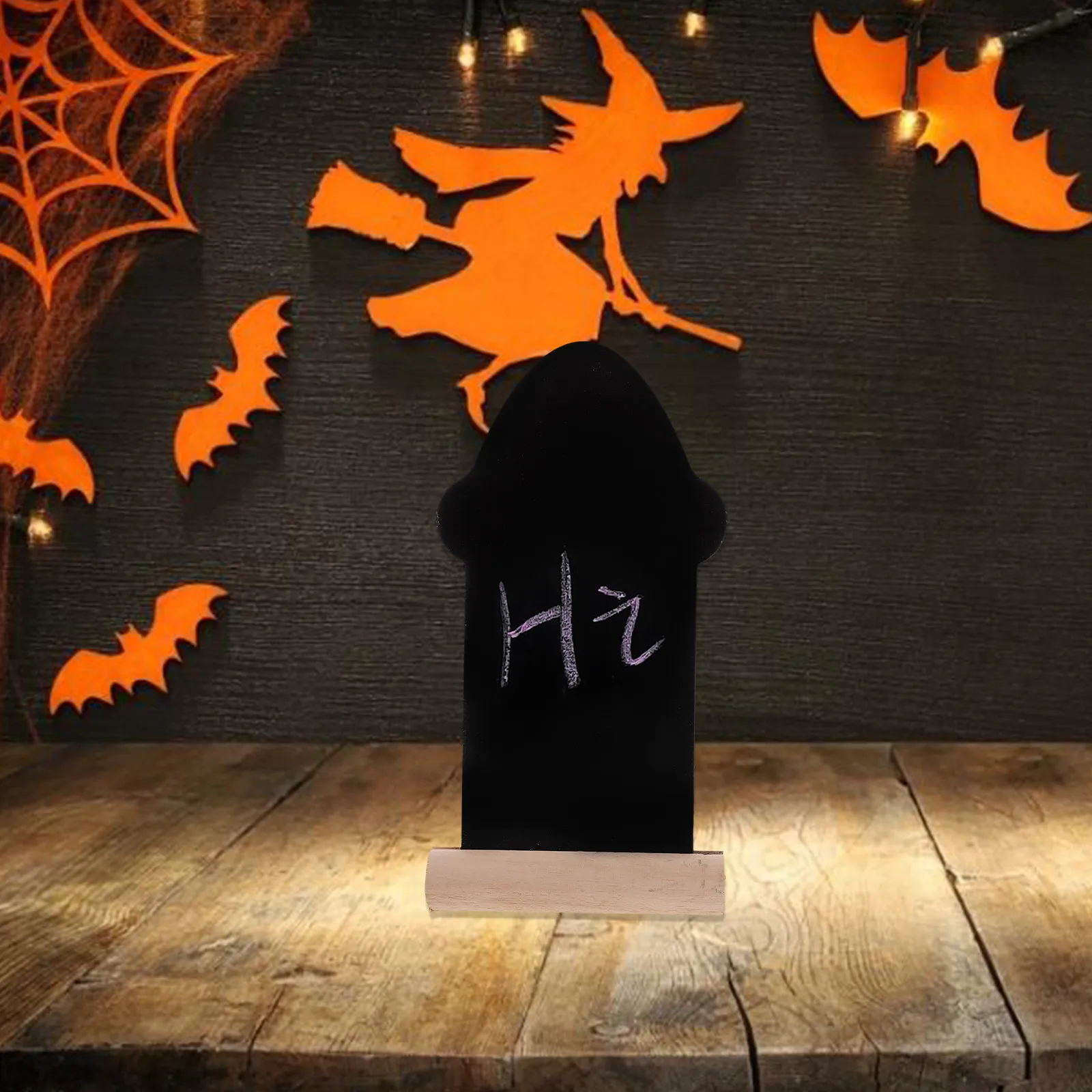 

Набор из 4 деревянных досок в форме надгробия, многоразовые доски для записей мелом, настольный декор в европейском стиле, мини-доски для письма