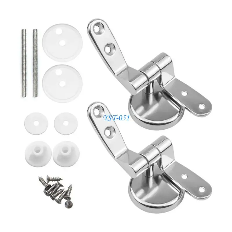 E15A Toilet Seats Hinge with Bolts Screw and Nut Top Tightening Toilet Lid Hinge