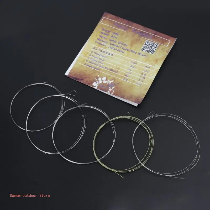 

5Pcs Coated Alloy Wound Musical Instrument Parts String Accessories