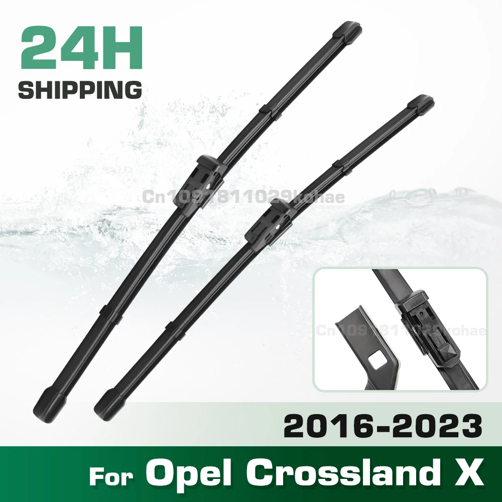 GREATROAD Wiper LHD&RHD Front Wiper Blades Set For Opel Crossland X 2016 - 2023 Windshield Windscreen Window Brush 26