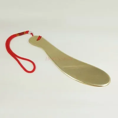 Pure copper scraping plate brass scraping knife scraping piece amulet copper plate meridian scraping sand copper flat Bianstone