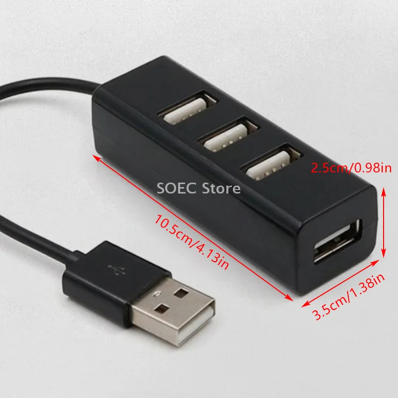 1PCS USB Hub USB Separators High Speed 4-port USB Expander Power Hub Adapter PC Laptop Accessories