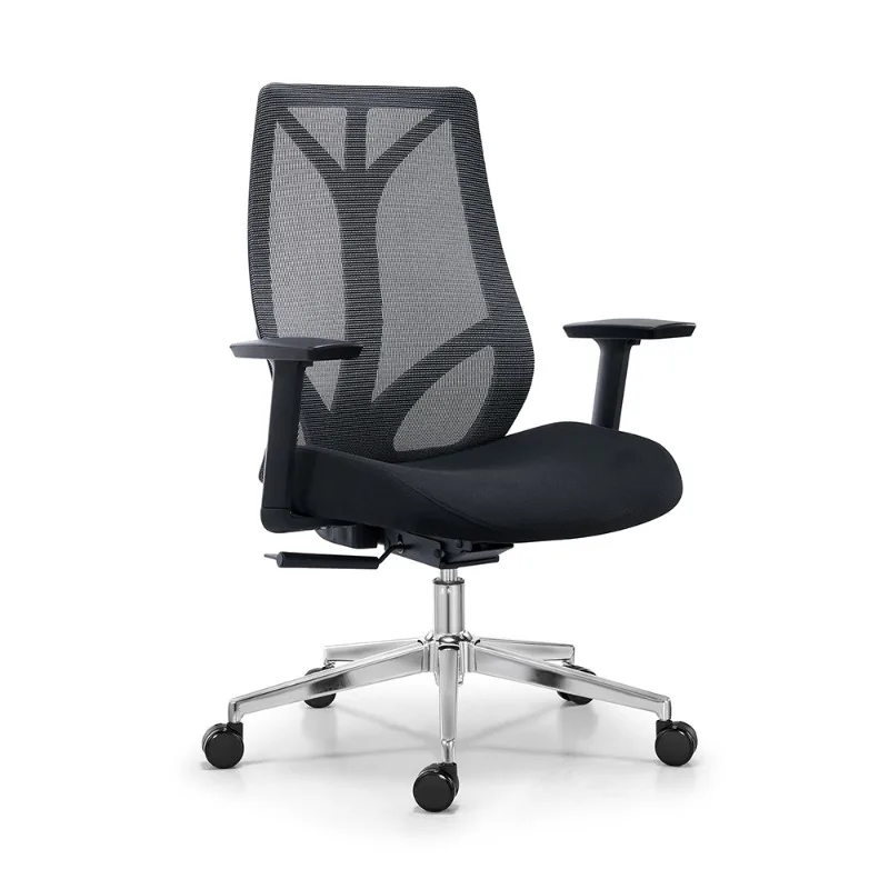 Modern Adjustable Computer Chair with Mesh Fabric Mid-Back Swivel Design Office Furniture Ergonomic Mesh Office Chair