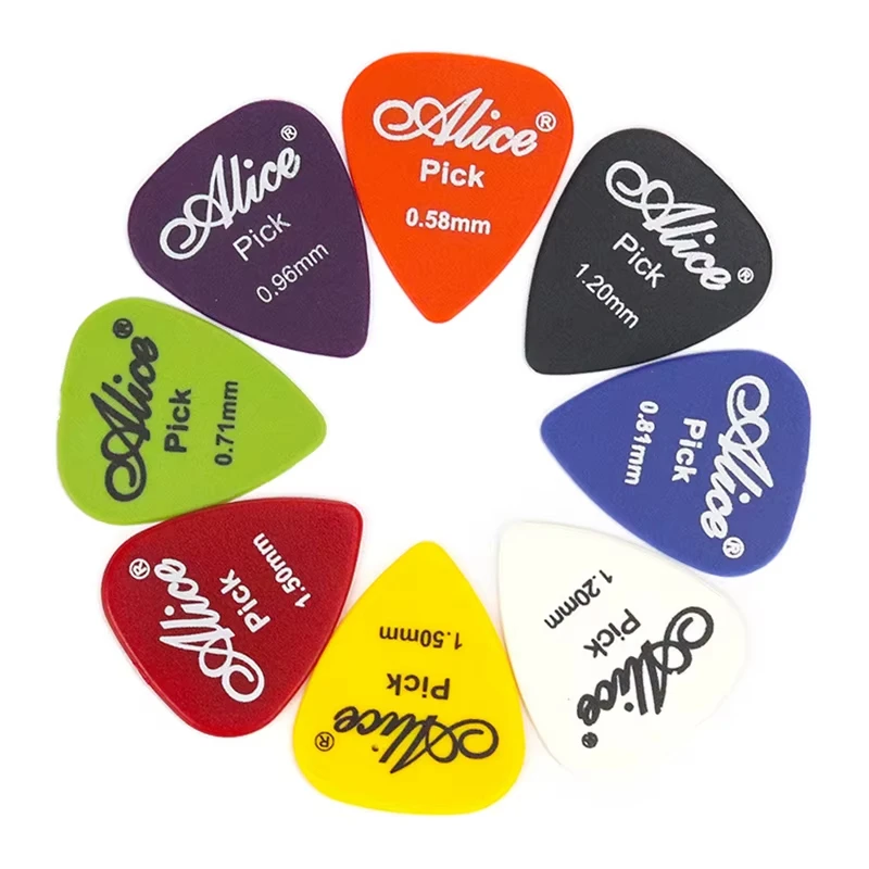 10 Stück gemischte ABS-Gitarrenplektren aus hochwertigem Kunststoff, mehrfarbig, geeignet für akustische E-Gitarren, Bass, Ukulele, 0,96 mm dick