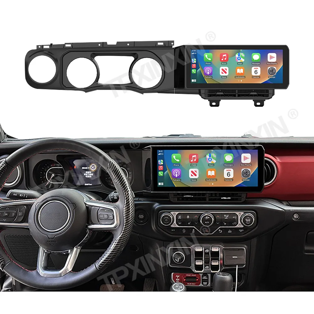 

13.3" Android Auto Car Radio For Jeep Wrangler JL 2018-2021 CarPlay Stereo Multimedia Player Tape Recorder GPS Navi Headunit DSP