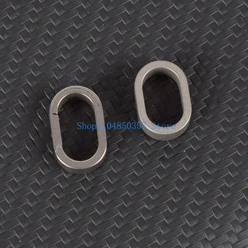 652F Heavy Duty Keychain Clip Rings One-piece Spring Clip Side Pushing Keyring