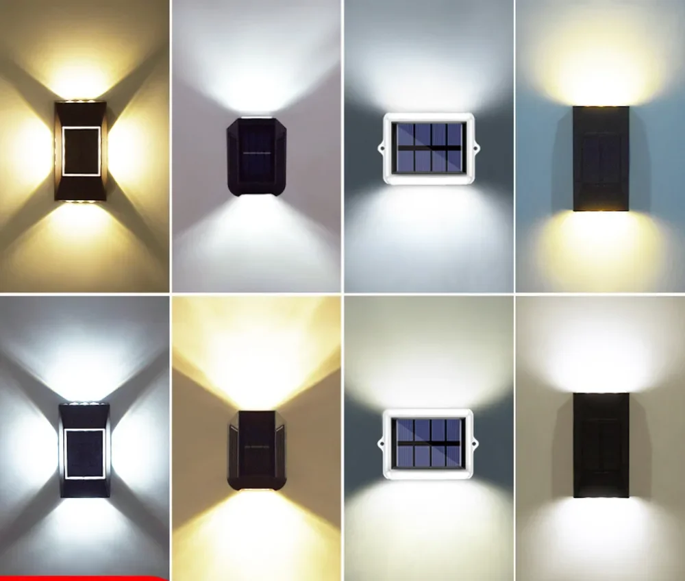 

Solar wall lamp outdoor decoration garden courtyard household wall lamp rainproof up and down luminous outdoor decorative wall
