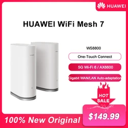 New HUAWEI WiFi Mesh 7 WS8800 AX6600 Whole Home Coverage One-Touch Connect HarmonyOS Mesh+ Router WiFi6 Plus Internal Antennas