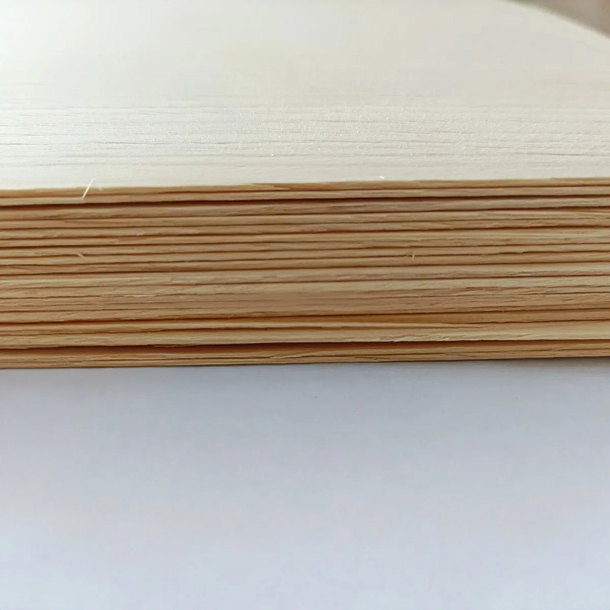 0.5mm/0.8mm/1.2mm Ayous Wood Veneer Sheet,2 PCS 17cm×28cm Craft DIY for Table Tennis Racket Woodworking Inlay Print Model