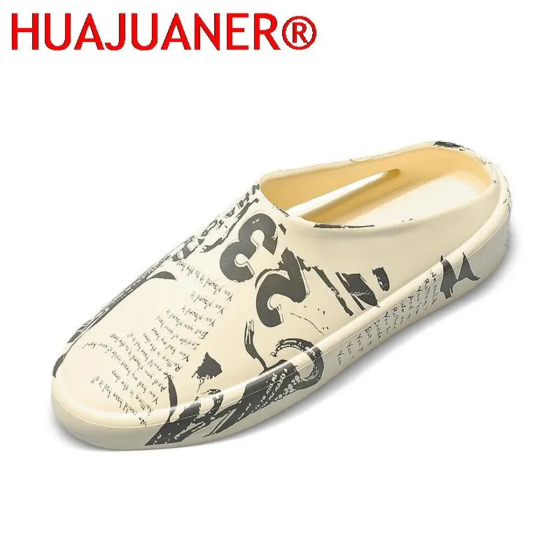 Summer Hot Sale New Men Slippers Flip Flops Man Beach Shoes Fashion Lightweight Cool Outdoor Half Drag For Men Sandalias Hombre