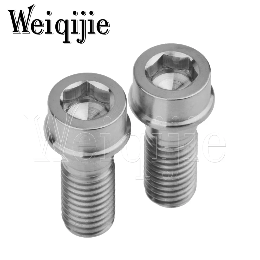 Weiqijie 2pcs Titanium Bolt M10 x 25mm Pitch 1.25mm/1.5mm Screw for Ducati Brake Caliper