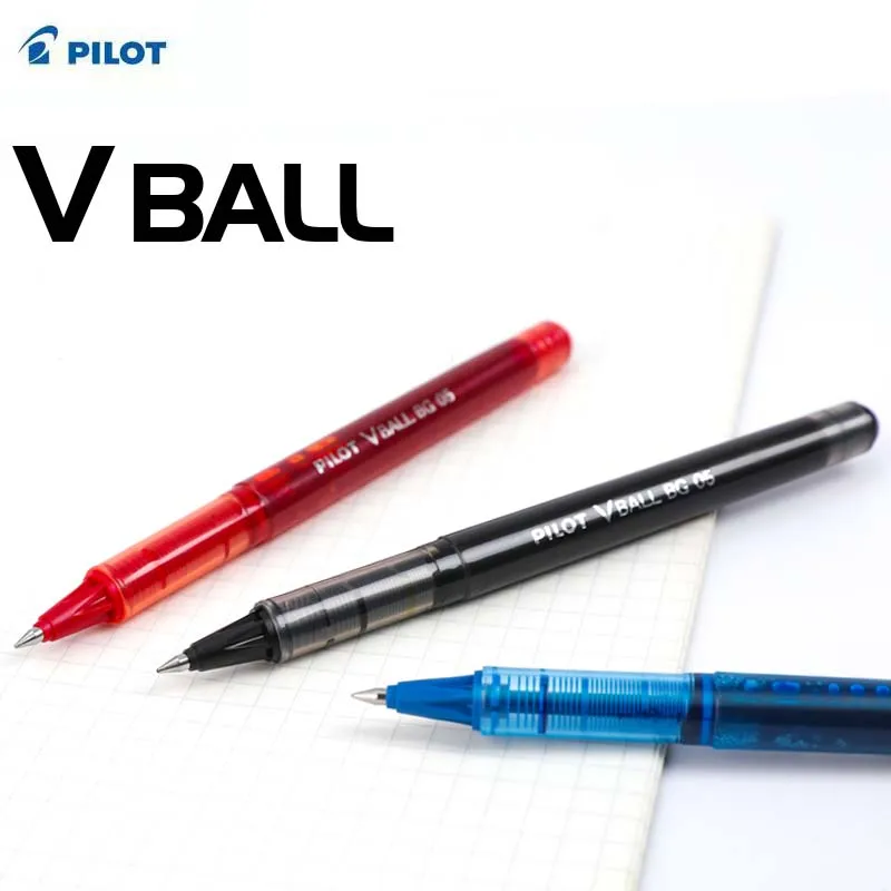 

3pcs Japan PILOT Gel Pen Straight Liquid Ballpoint Pen VBALL Water-based Pen Bullet Pen LVE-10EF 0.5mm