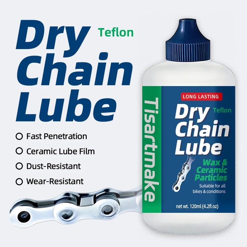 120ML Bicycle Chain Waxy Maintenance Oil Squirt MTB Road Bike Waxy Dry Chain Gear Oil Lube Chain Fork Flywheel Bike Accessories