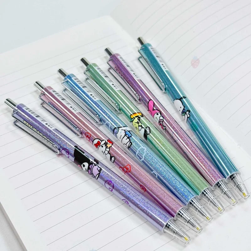 12 قطعة/الوحدة سانريو كورومي ميلودي سينامورول كيتي الصحافة هلام القلم لطيف 0.5 مللي متر الحبر الأسود أقلام محايدة مكتب اللوازم المدرسية