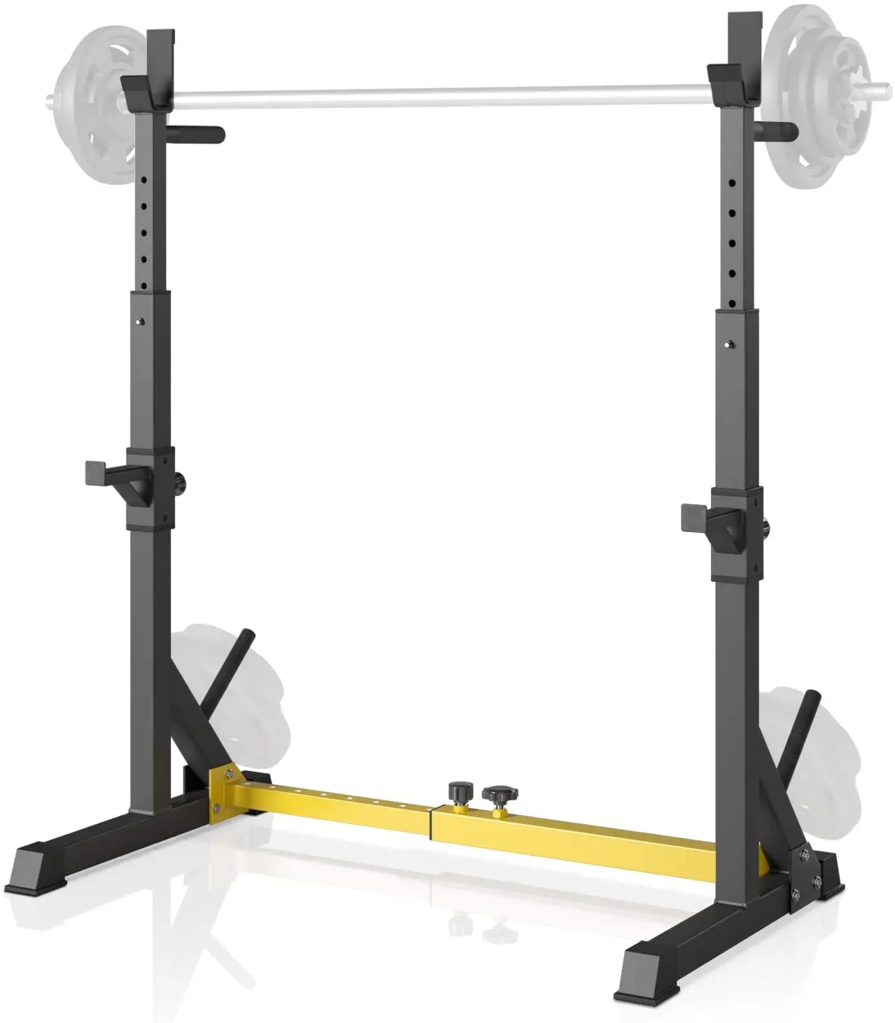 AOOU Squat Rack Barbell Bench Press Stand Adjustable Barbell Rack for Home Gym