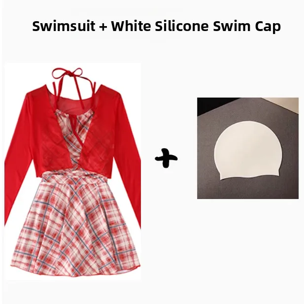 Swimsuit + swimming cap